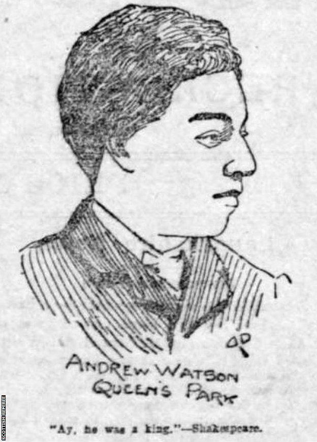 Drawing of Andrew Watson
