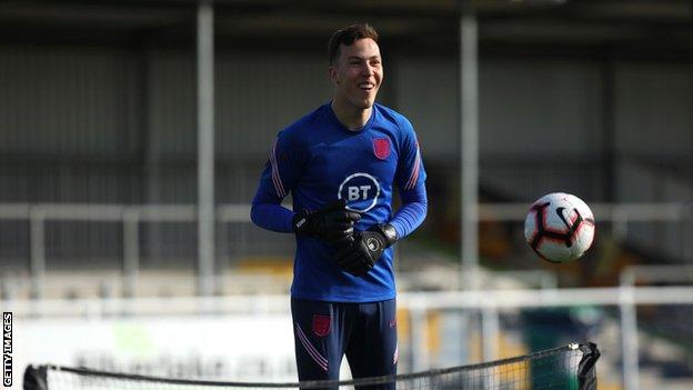 Etienne Green in training for England's Under-21s