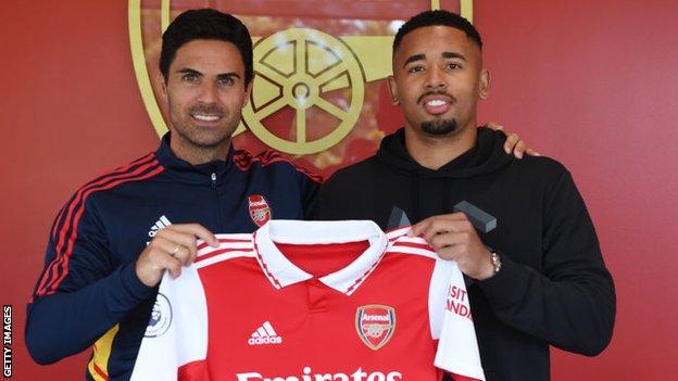 Gabriel Jesus was with Mikel Arteta at Manchester City