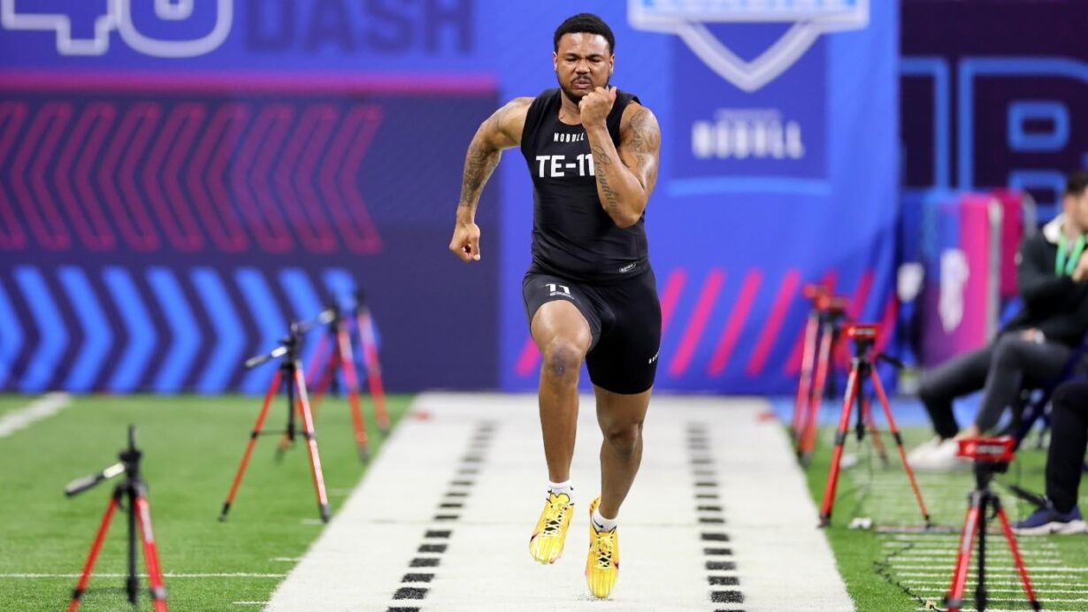 2024 NFL Combine results Tight end measurements and 40yard dash times